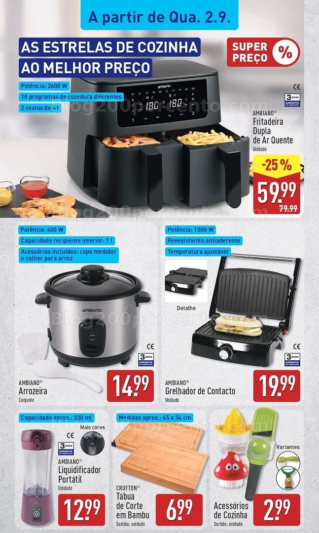 Antevisão Folheto ALDI Bazar Promoções de 2 a 6 setembro